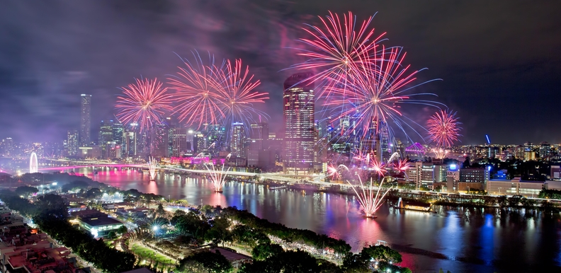 브리즈번 불꽃 축제. /사진=브리즈번시