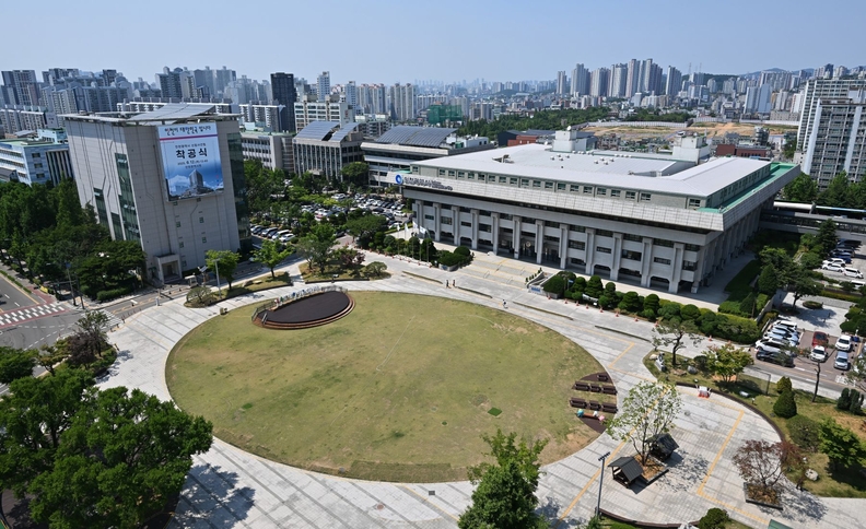 인천시청 전경.